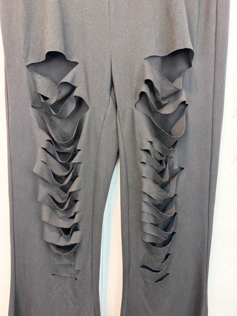 Forest Ink Women's Cleo Flare Pants Size Petite Small Black Grunge Punk Rock — image 5 of 6